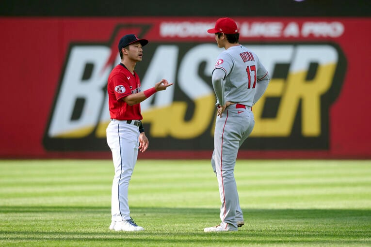 メジャー屈指の巧打者クワンについて、大谷がWBC日本代表入りへ勧誘していたという…写真はまだまだ続きます　©AP/AFLO