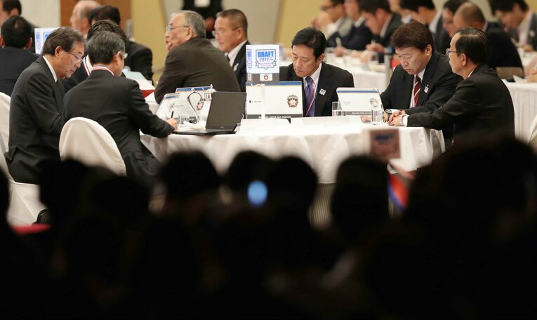 2012年ドラフト会議で、メジャーリーグ挑戦を表明していた大谷翔平を1位指名した　©JIJI PRESS