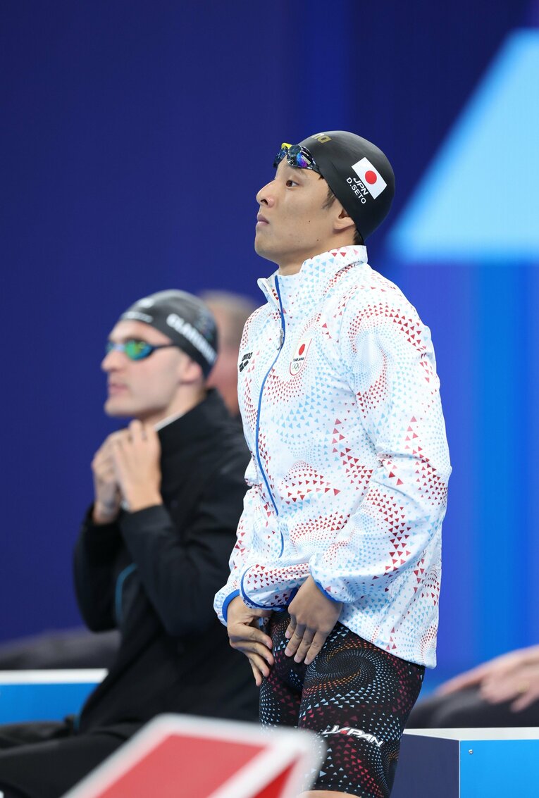 400ｍ個人メドレーで7位に入った瀬戸。序盤は王者・マルシャンを猛追するなど200ｍに期待を抱かせる泳ぎだった　©Ryosuke Menju/JMPA