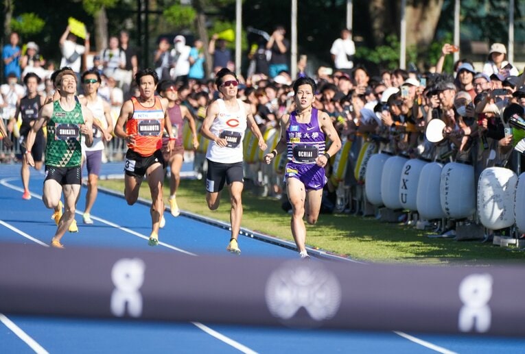 今季に入って早くも2度、日本記録を更新した落合　©︎Satoshi Wada