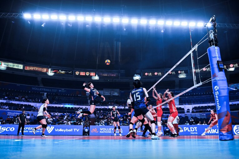 ネーションズリーグ予選ラウンド・ポーランド戦　©︎FIVB