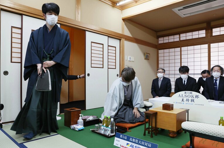 王将戦第5局（代表撮影）©JIJI PRESS