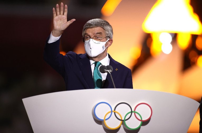 8月8日の東京五輪閉会式。やっぱり長かったバッハIOC会長のスピーチ ／ photograph by Getty Images