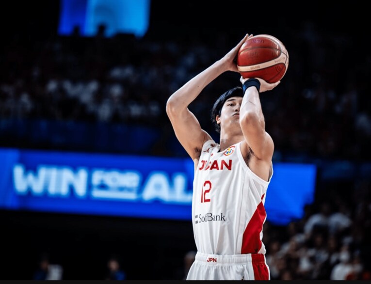 W杯ベネズエラ戦の渡邊雄太　©FIBA
