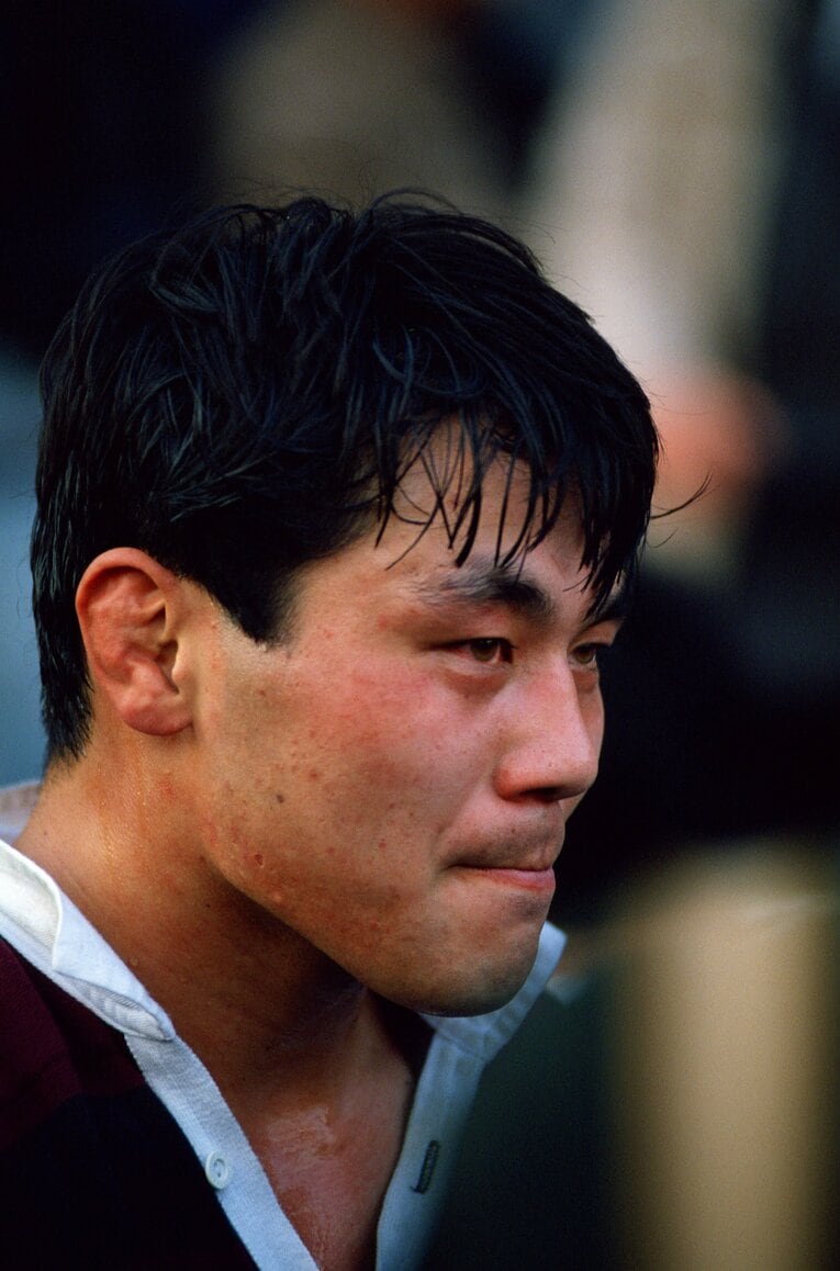 早稲田大ラグビー部でキャプテンを務めた頃の父・克幸さん（当時22歳）©︎Shinichi Yamada/AFLO