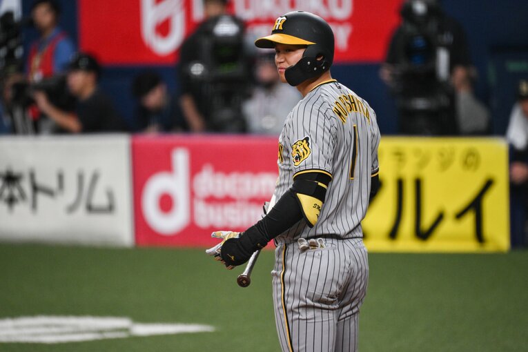 阪神の3番・森下翔太。第3戦以降、リベンジの機会は与えられるか　©︎Nanae Suzuki