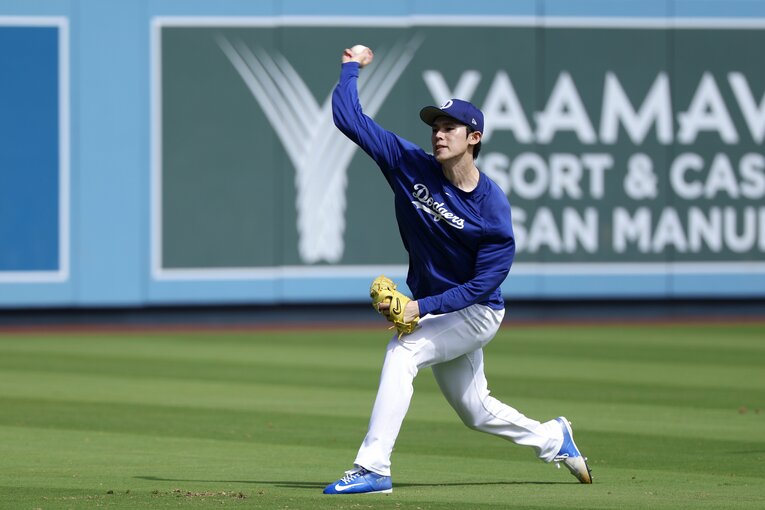 春先に比べてたくましさが増した佐々木朗希　©Getty Images