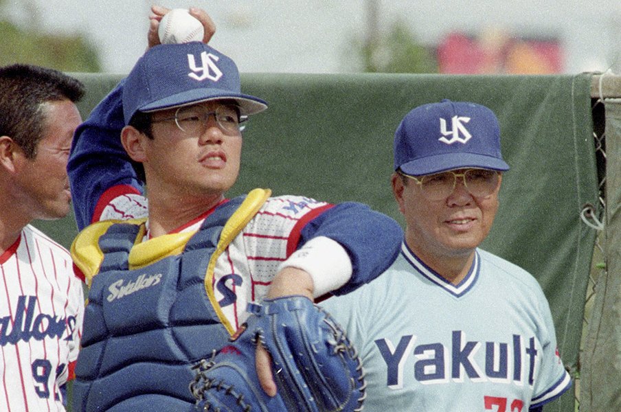 他者の本の中のノムさんはリアルだ。古田、片岡スカウト、吉井、克則。<Number Web> photograph by Kyodo News
