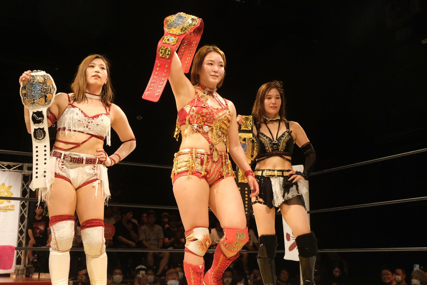 マリーゴールドでは青野未来、翔月なつみと初代王者トリオを結成　©Norihiro Hashimoto