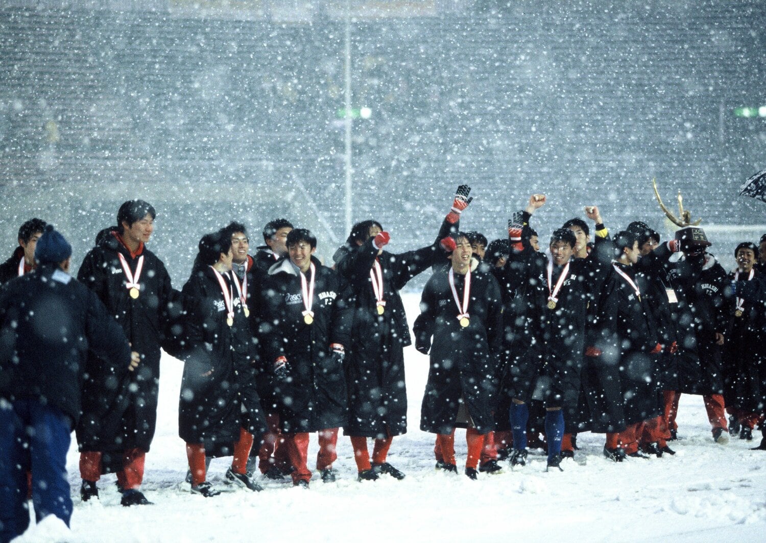 東福岡は、いわゆる「雪の決勝」で高校三冠を達成した　©Kazuaki Nishiyama