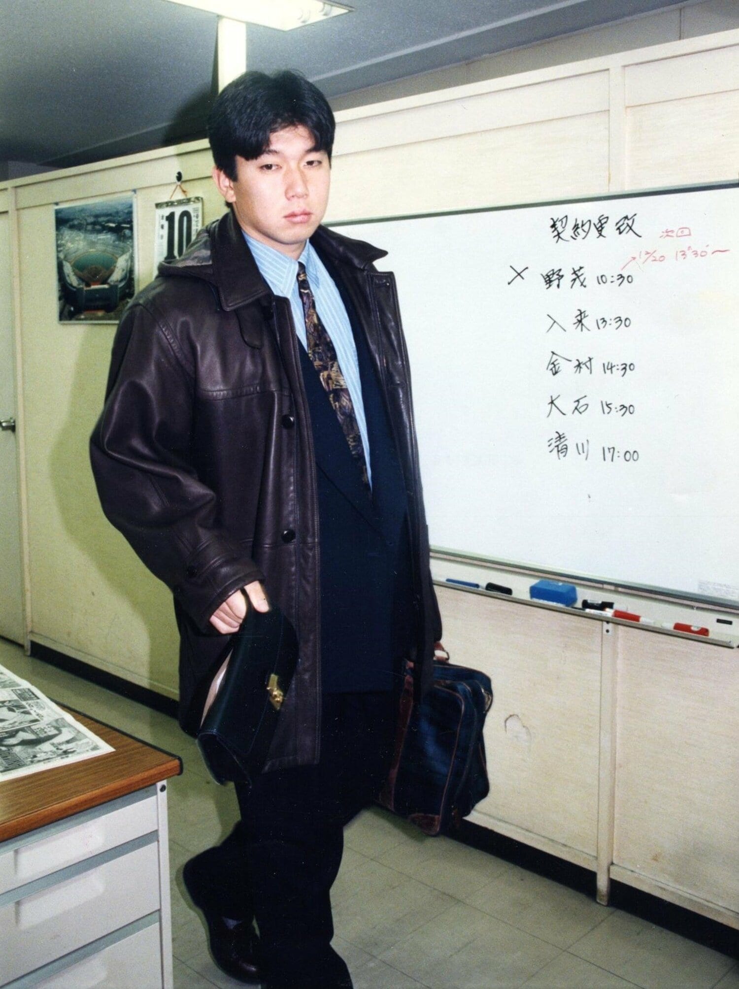 前年も3度の保留を経て、契約更改となった野茂　©Sankei Shimbun