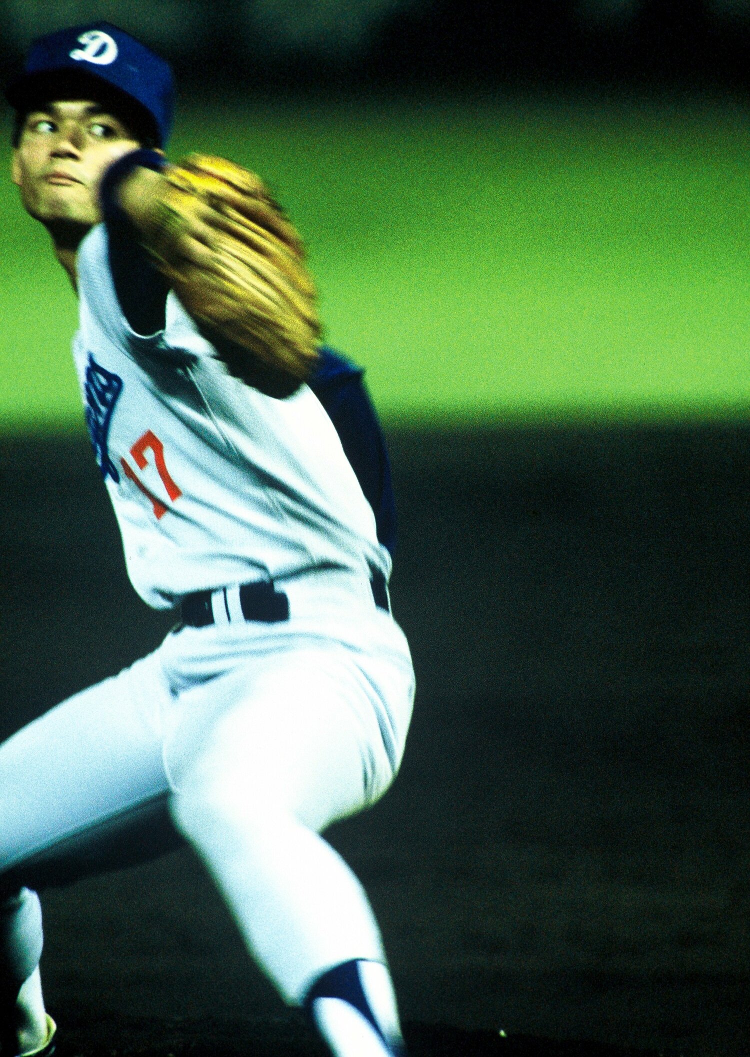 高卒1年目の上原晃。同期の立浪和義に続くかのように一軍で躍動した　©Makoto Kenmizaki