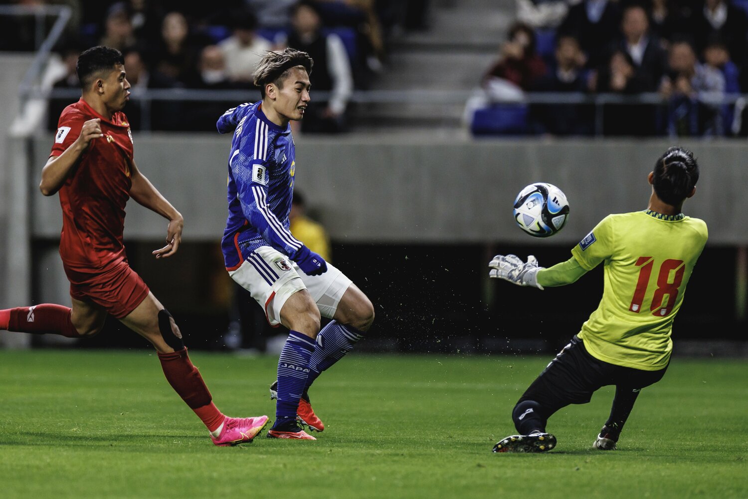 ワシントンは上田綺世のポテンシャルを大きく買っている　©Kiichi Matsumoto/JMPA