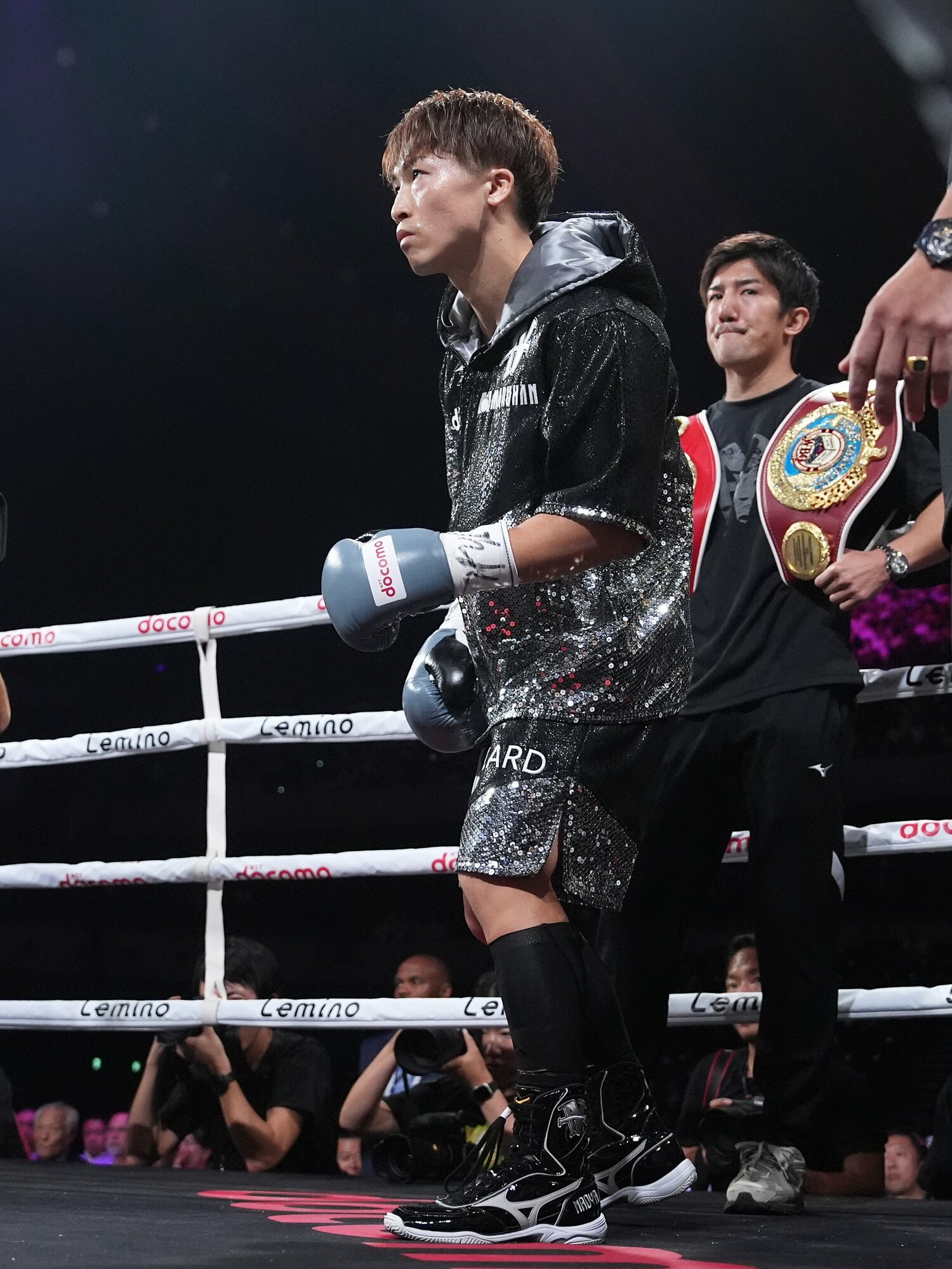 試合開始直前の井上尚弥 ©Naoki Fukuda