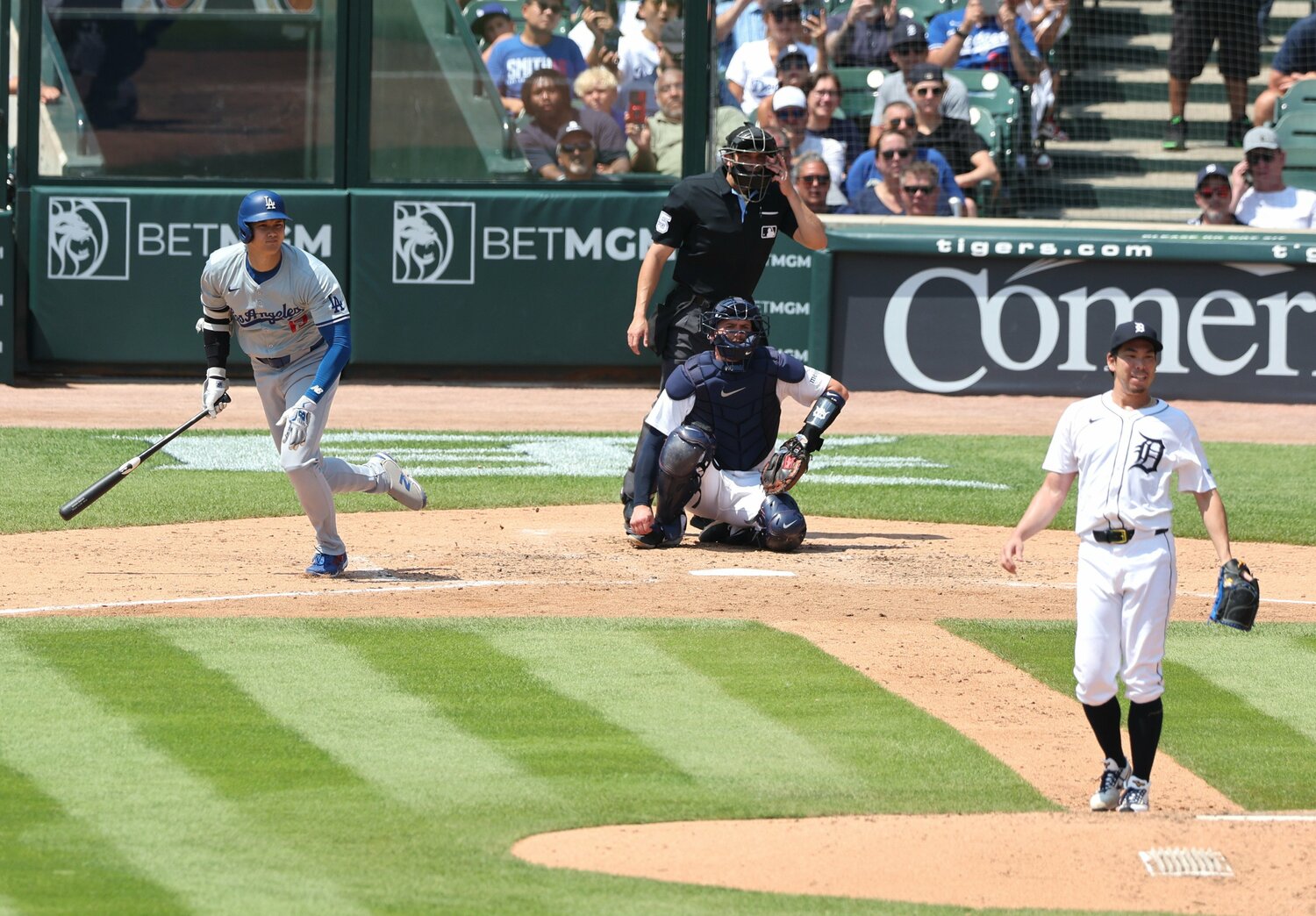 3年ぶりとなる大谷と前田の対戦 ©JIJI PRESS