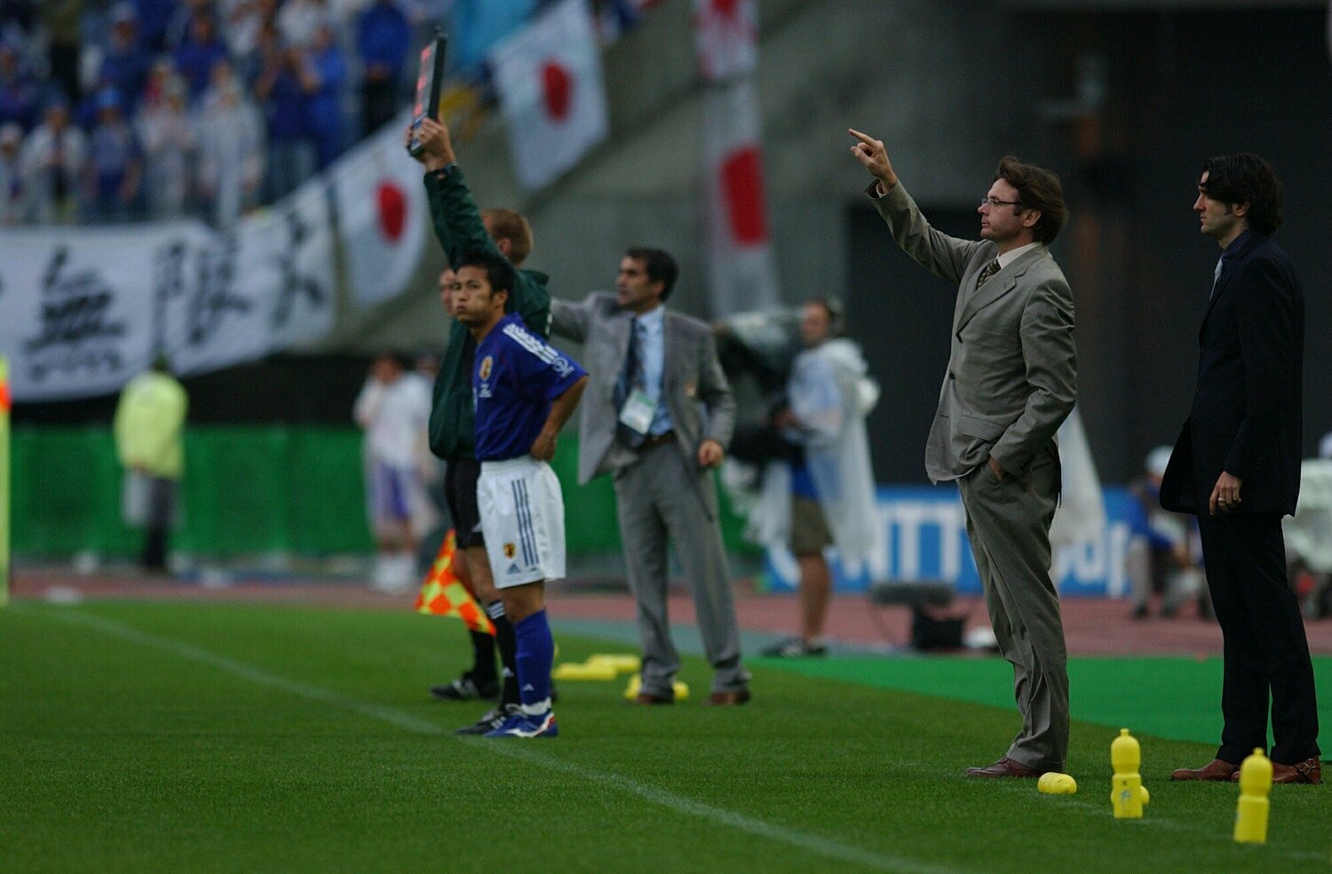 日韓W杯トルコ戦のトルシエ監督　©JMPA