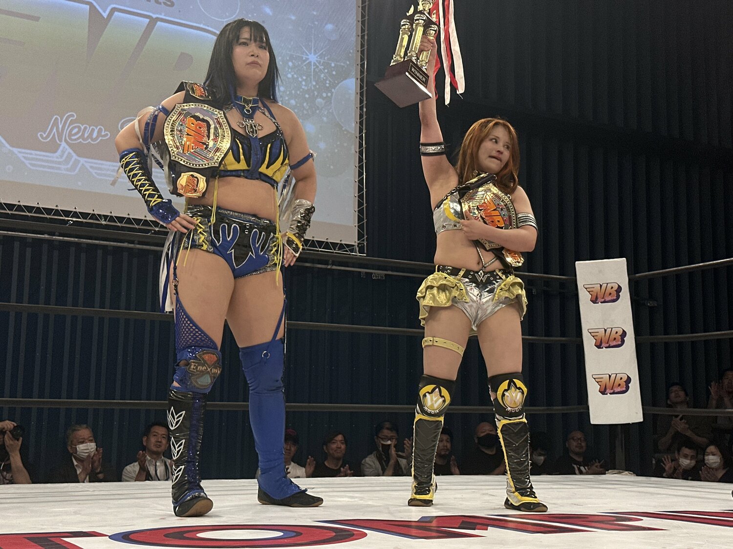 『NEW BLOOD』ではHANAKOとタッグ王座を獲得し、現在まで4度の防衛に成功