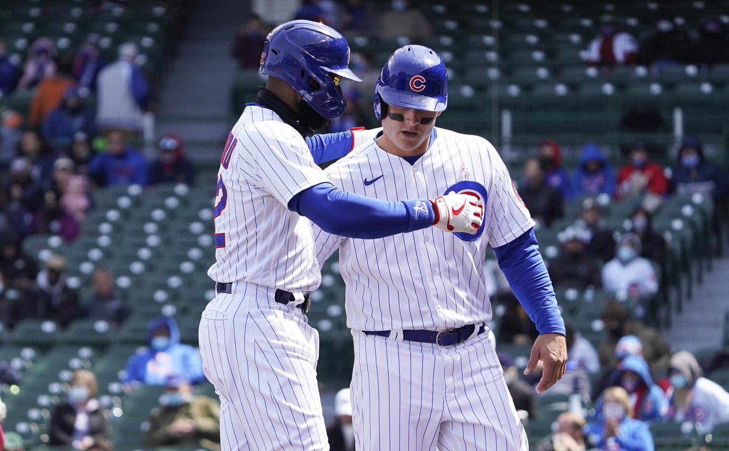 ワクチン接種をしない選択をしたジェイソン・ヘイワード外野手(左)とアンソニー・リゾ一塁手(右) ©Getty Images