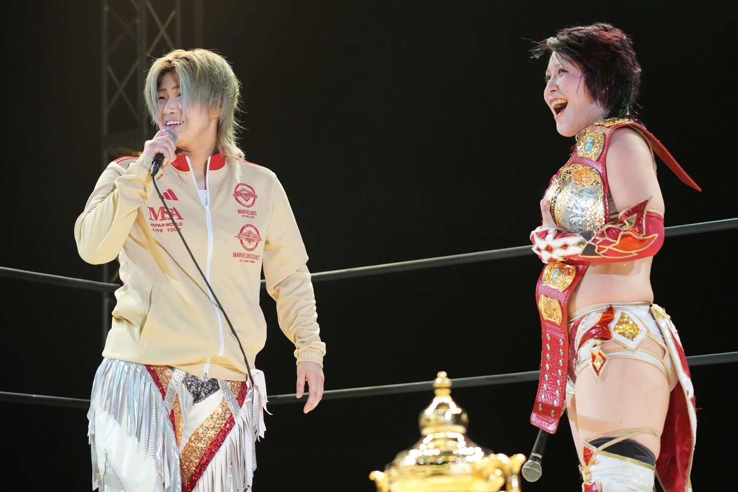 林下詩美に挑戦者として指名された彩羽匠 ©Essei Hara