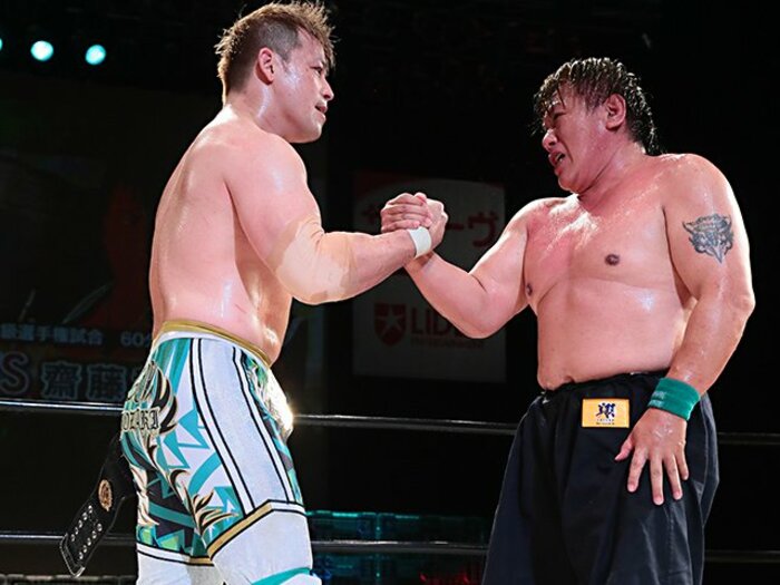 今こそ齋藤彰俊戦が必要だった……。ノア「潮崎豪時代」への通過儀礼。<Number Web> photograph by PRO-WRESTLING NOAH