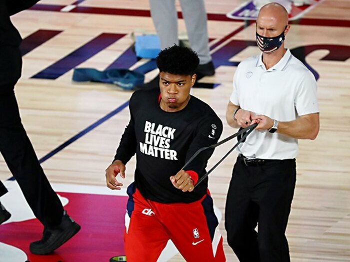 八村塁、渡邊雄太はBLMにどう対応?バブルでプレーする2人に聞いてみた。<Number Web> photograph by Getty Images