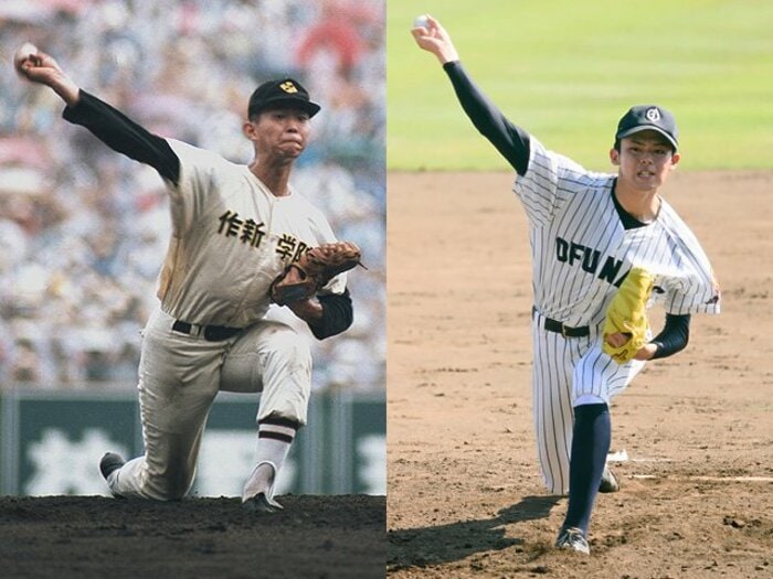 高校野球史上最高の投手なのか……。佐々木朗希を江川卓と比較してみた。＜Number Web＞ photograph by (L)Kyodo News/(R)Asami Enomoto