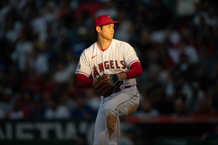 今季6月ドジャース戦の登板時　©Nanae Suzuki