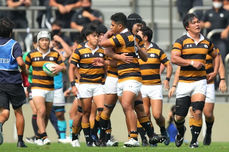 開幕戦は筑波大に競り負けたが、花園を沸かせた1年生FB山田響が出場するなど、期待を抱く内容だった慶大　©︎YUTAKA/AFLO SPORT