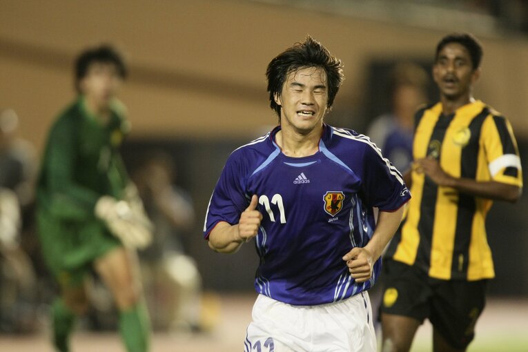 2007年の岡崎　©Sports Graphic Number