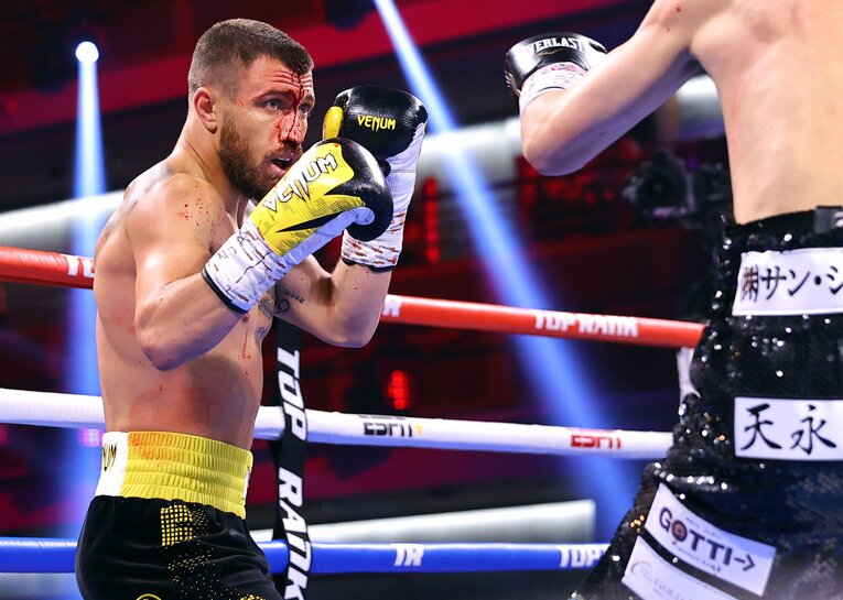 試合後、帝拳ジムの本田会長は「やっぱり上手い」とロマチェンコを高く評価していた　©Getty Images 