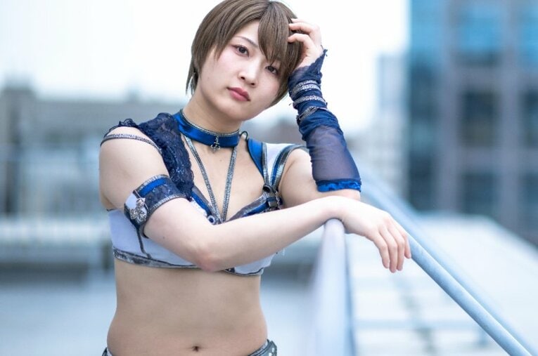 スターダムとの“専属契約”を発表し話題を集める女子プロレスラーの安納サオリ ／ photograph by Takuya Sugiyama