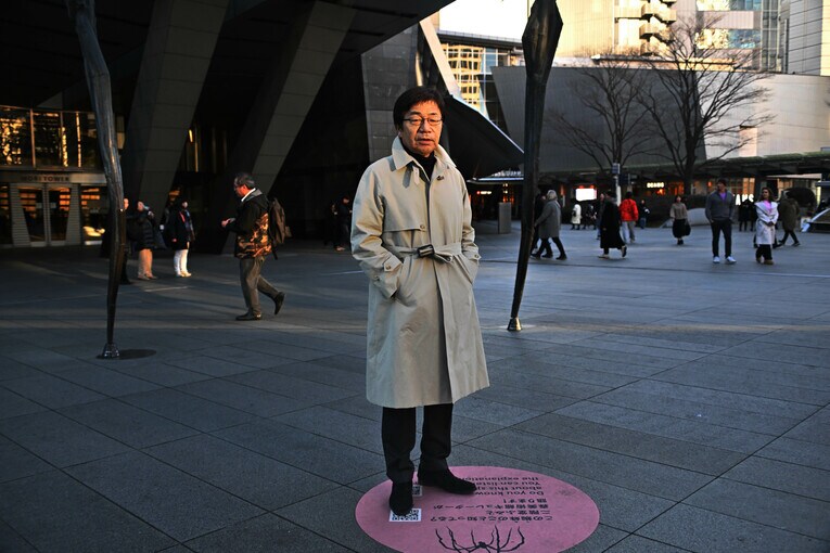 カターレ富山の左伴繁雄社長　©Tetsuichi Utsunomiya