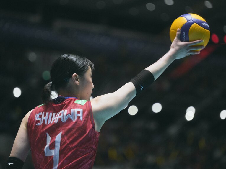 石川真佑／FIVBパリ五輪予選　©︎Yuki Suenaga