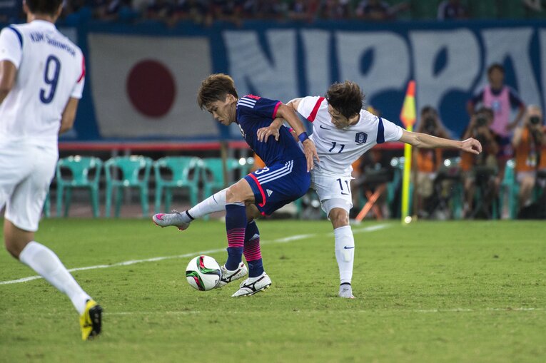 太田宏介（2015年、東アジア選手権・日本vs韓国）©︎Takuya Sugiyama