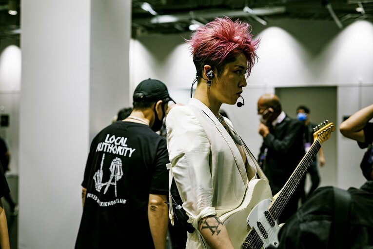 初戦に登場したMIYAVI　©Kiichi Matsumoto