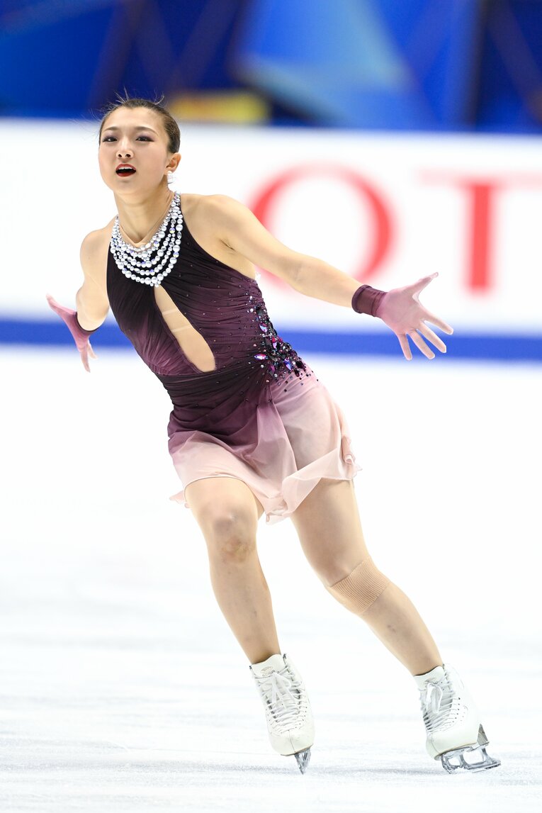 NHK杯で圧巻の演技を見せ、優勝を果たした坂本花織　©Asami Enomoto