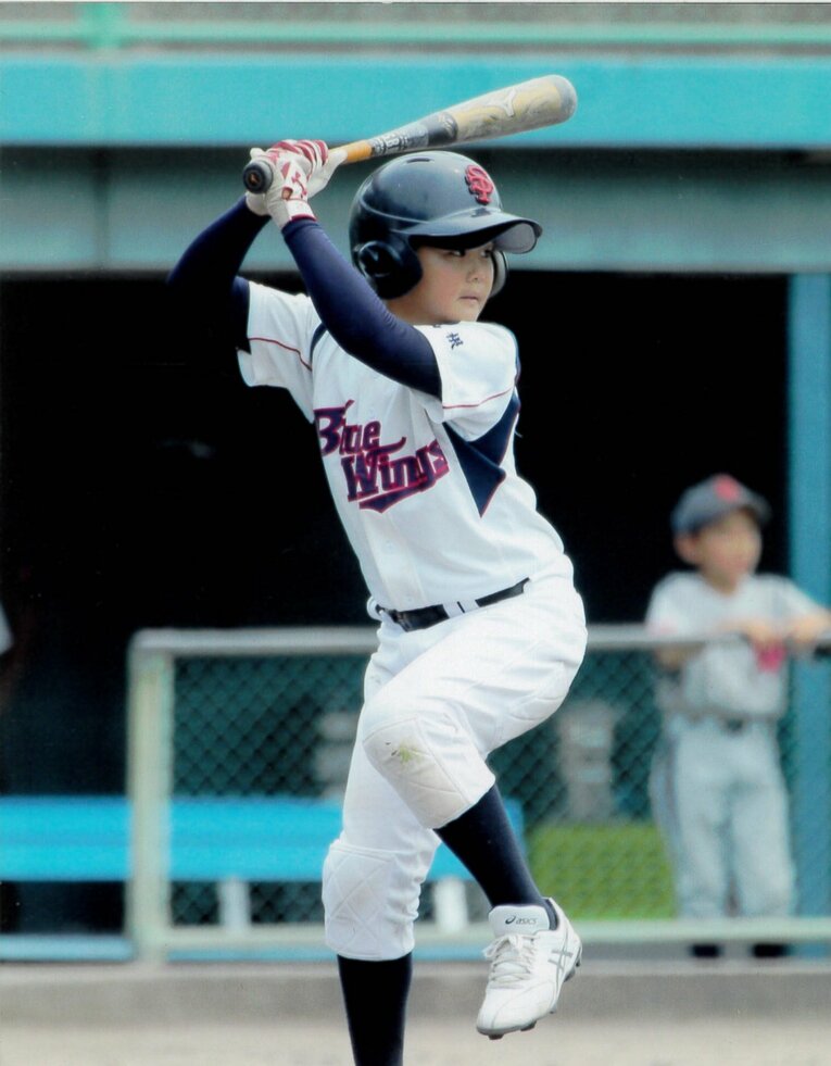 竹下選手の小学校時代　写真=母提供