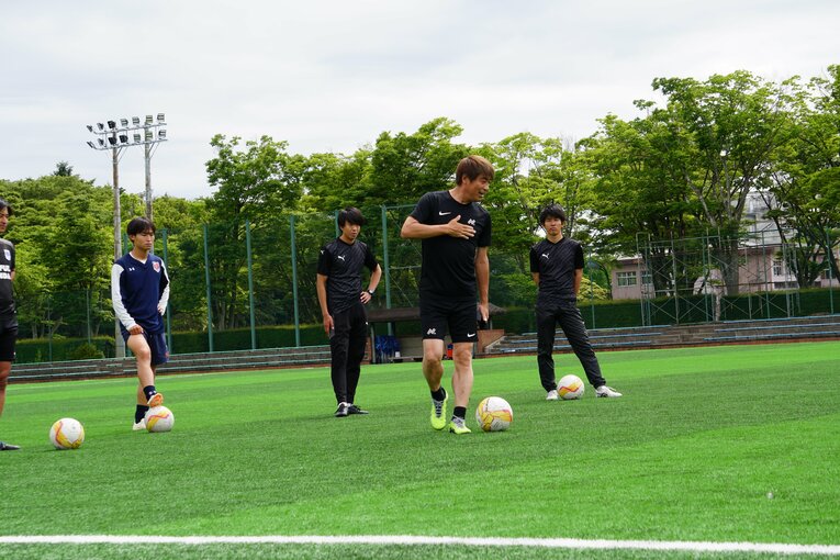 筑波大での指導の様子　©Shinya Kizaki