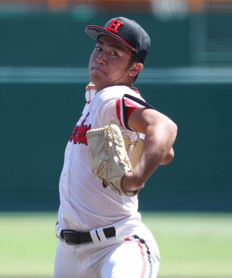 昨夏は初戦で優勝した慶応に敗れた北陸・竹田　©JIJI PRESS