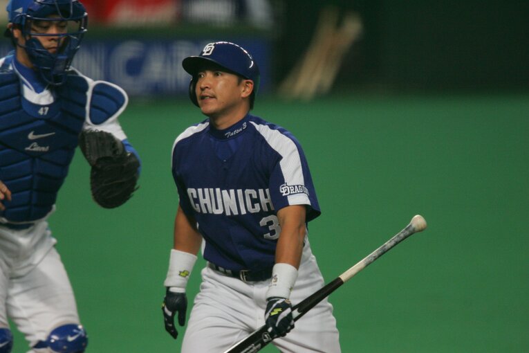 現役時代の立浪　©Sports Graphic Number