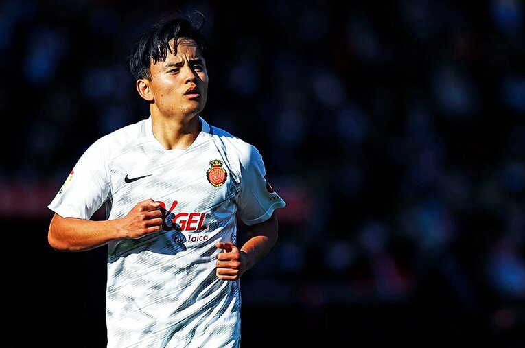 久保建英は2022年ファーストゲームでバルサと戦う ／ photograph by Daisuke Nakashima