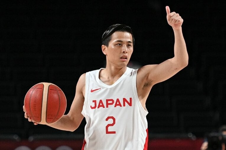 オリンピック初戦のスペイン戦にて、途中出場ながら存在感を発揮した富樫勇樹 ／ photograph by Asami Enomoto／JMPA