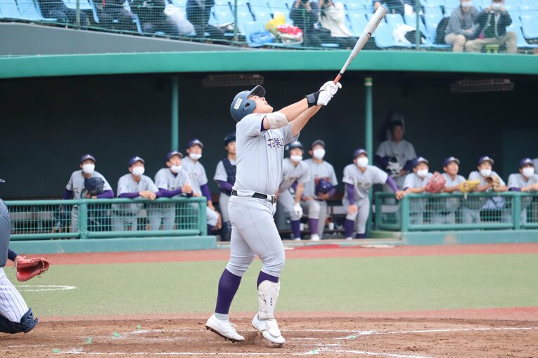 最新写真　6月9日に行われた東北大会初戦の佐々木麟太郎　©Genki Taguchi