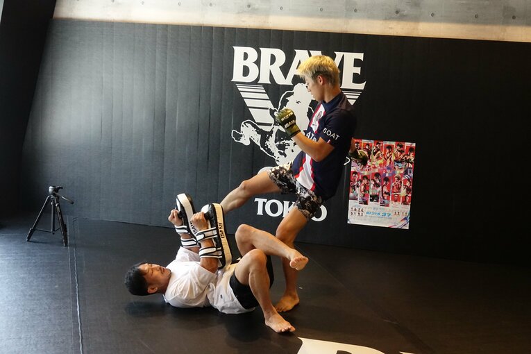 三浦孝太の公開練習の様子　©Koji Fuse