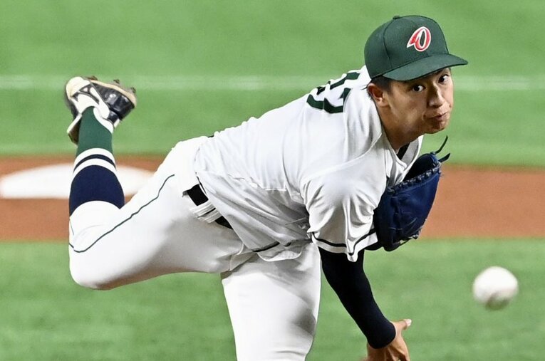 ドラフト中間報告【投手編】3位　仲地礼亜（沖縄大〔嘉手納高〕・178cm80kg・右投右打）　©KYODO