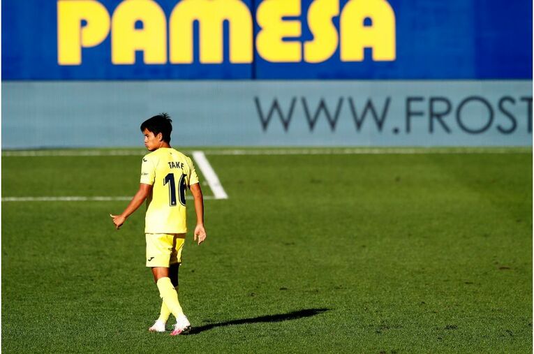 久保建英のラストパスにエースも拍手 「タケにボールをあずけておけば」との信頼を生む10分強(5) ／ photograph by Daisuke Nakashima