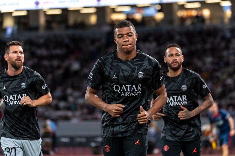 エムバペらの市場価格は天文学的な額となっている　©Takuya Sugiyama