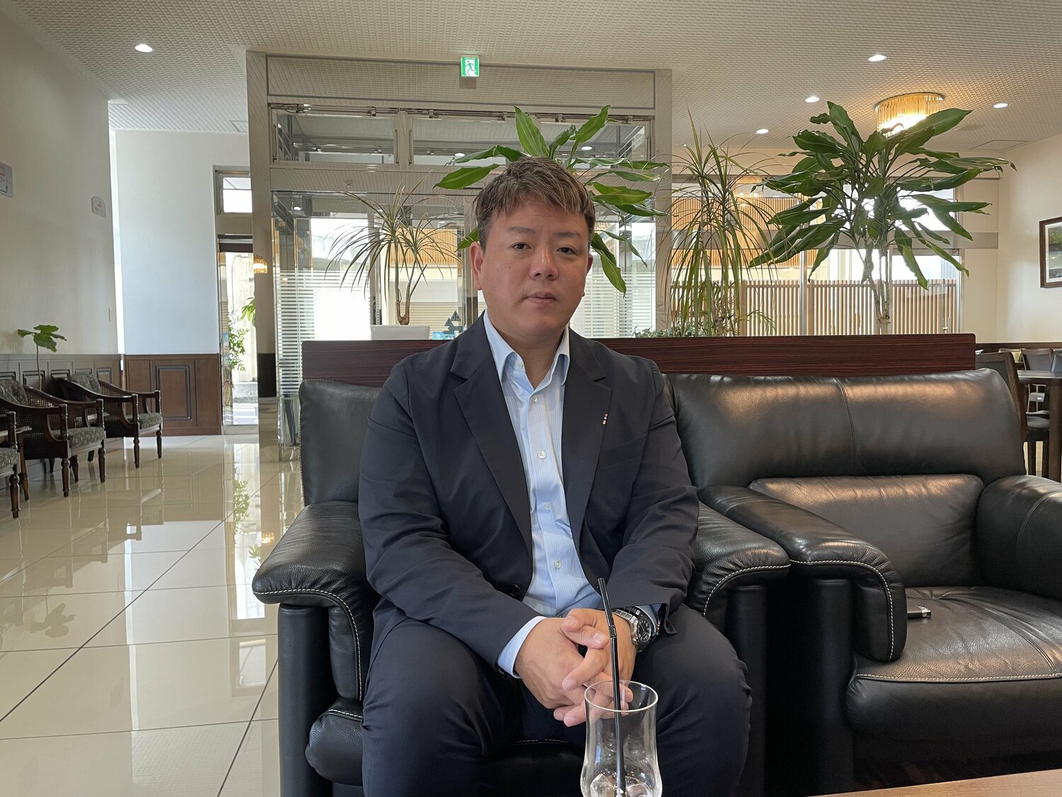 池田高校OBの楠本隆文氏（現・徳島インディゴソックスの筆頭オーナー／株式会社 明和クリーン代表取締役） ©NumberWeb