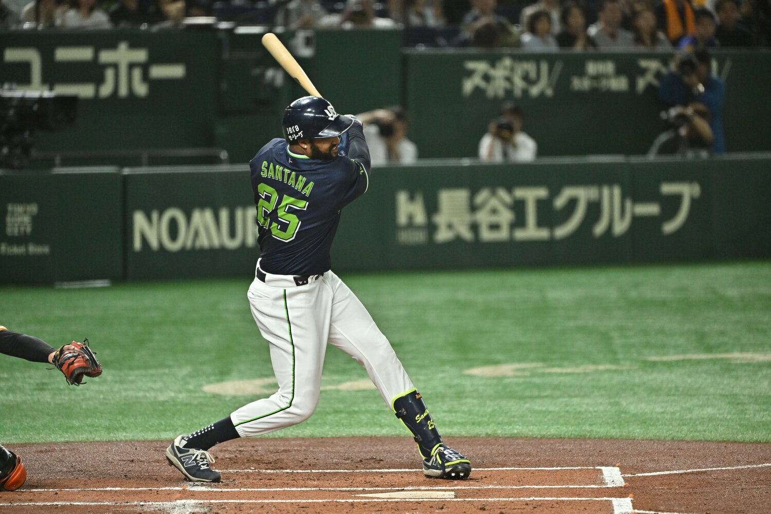 ヤクルトのサンタナは首位打者争いを繰り広げている　©Hideki Sugiyama