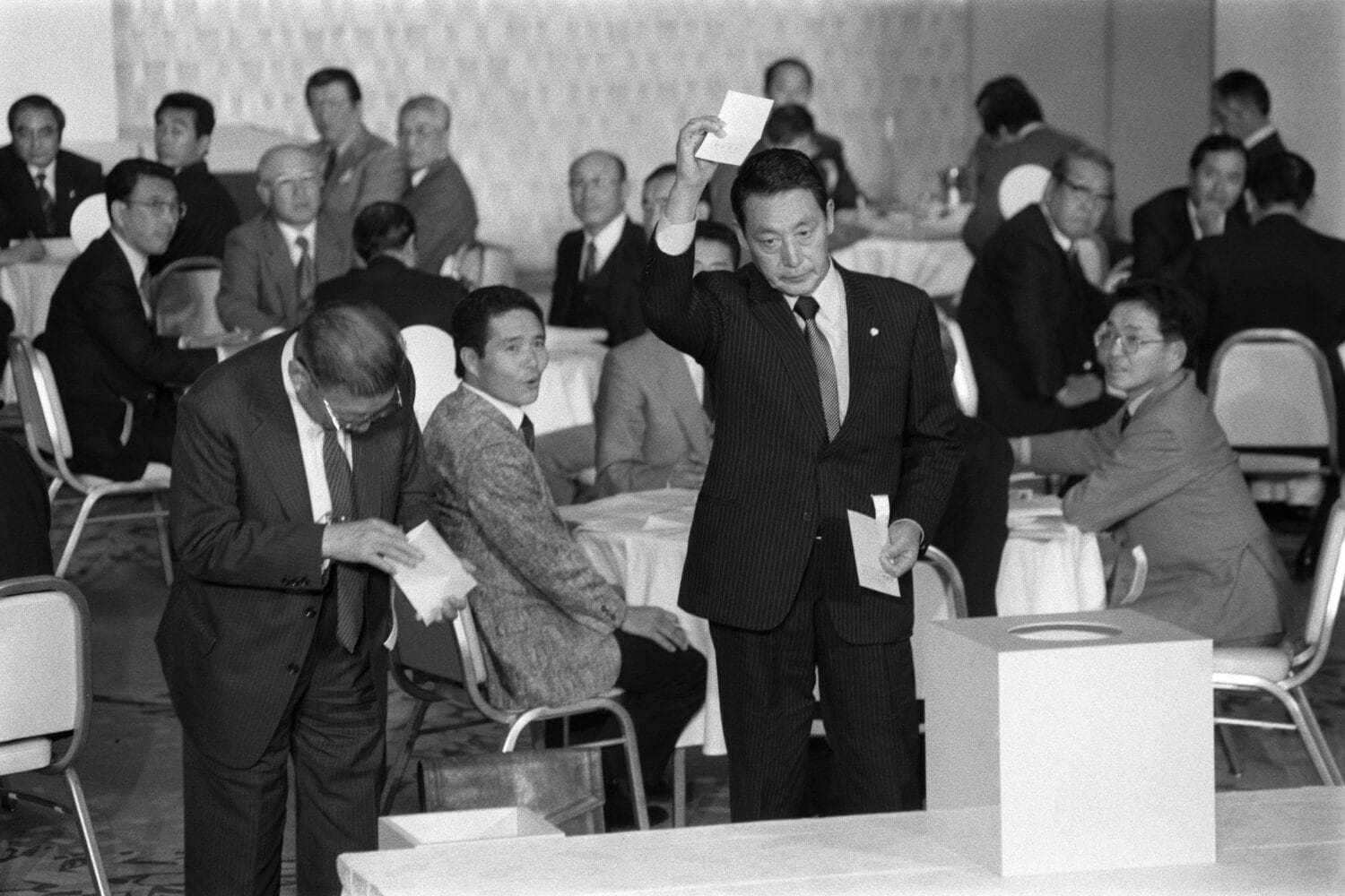 1985年ドラフト会議、PL学園・清原和博を引き当てた西武 ©JIJI PRESS